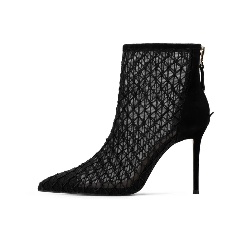 JOOC Ankle Boots Women's Sexy Black