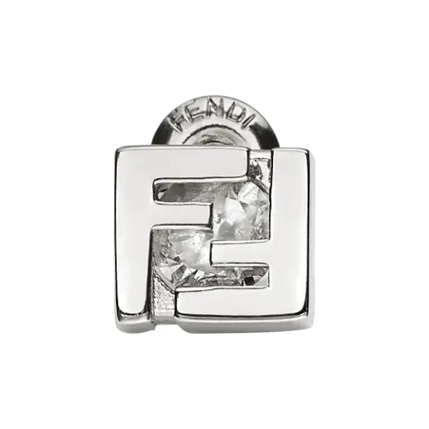 FENDI Copper Alloy Stud Earrings Men's