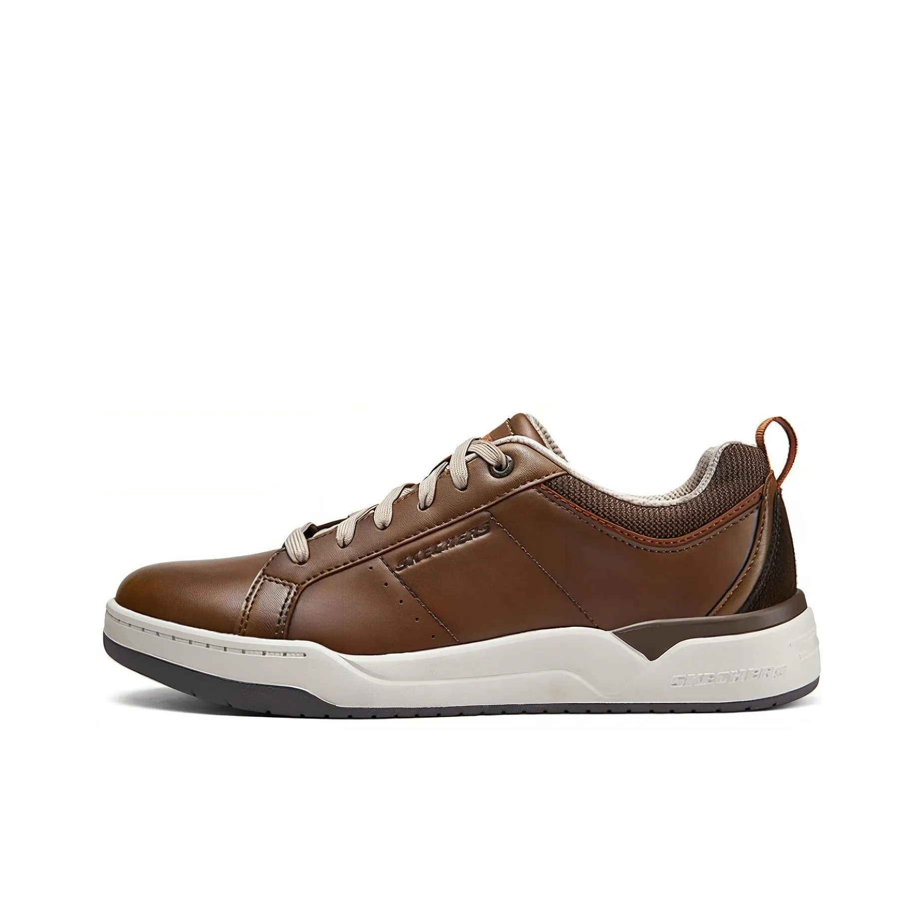 Skechers Abrasion Resistant Low top Skateboard Shoes Men's Brown