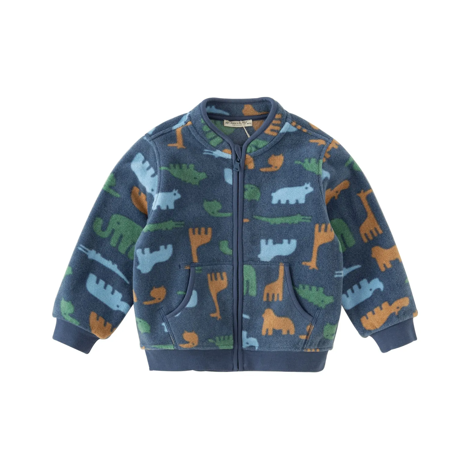 DAVE BELLA Мальчики Бархатная Куртка с Животным Принт Car Принт Детский