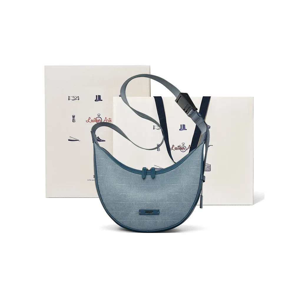 BVP Коровья кожа Сумка через плечо Стандартная Унисекс Сода Синий