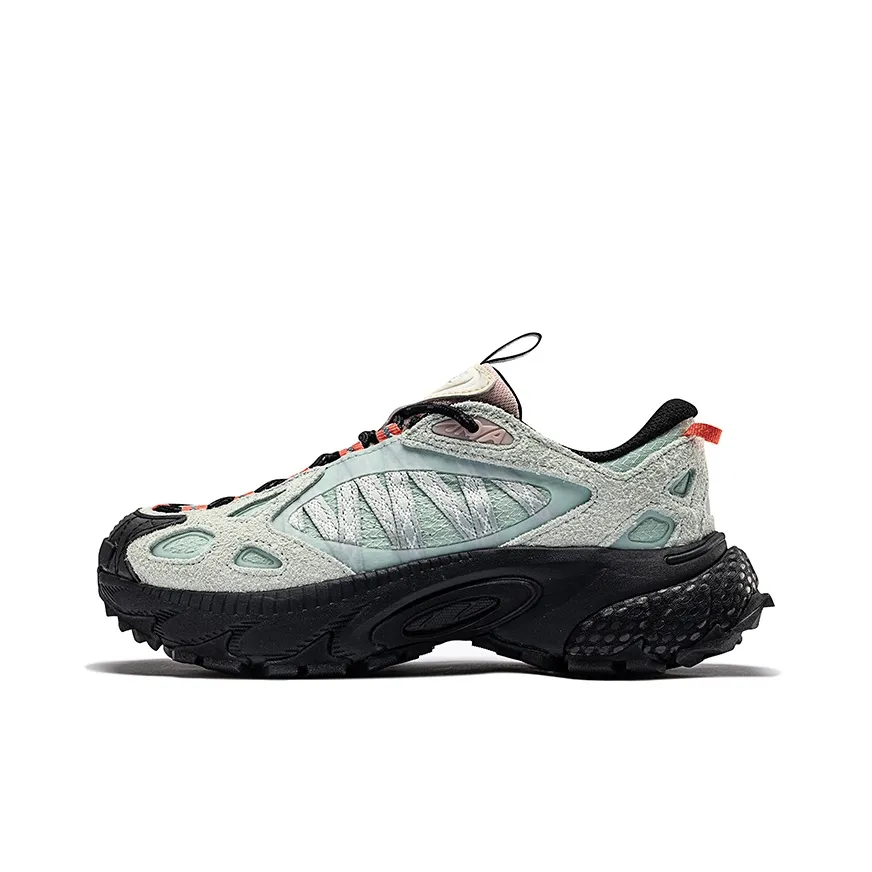 ANTA SNEAKERVERSE Anti Slip Wear Resistant Low Top Casual Shoes Women's Green Pink