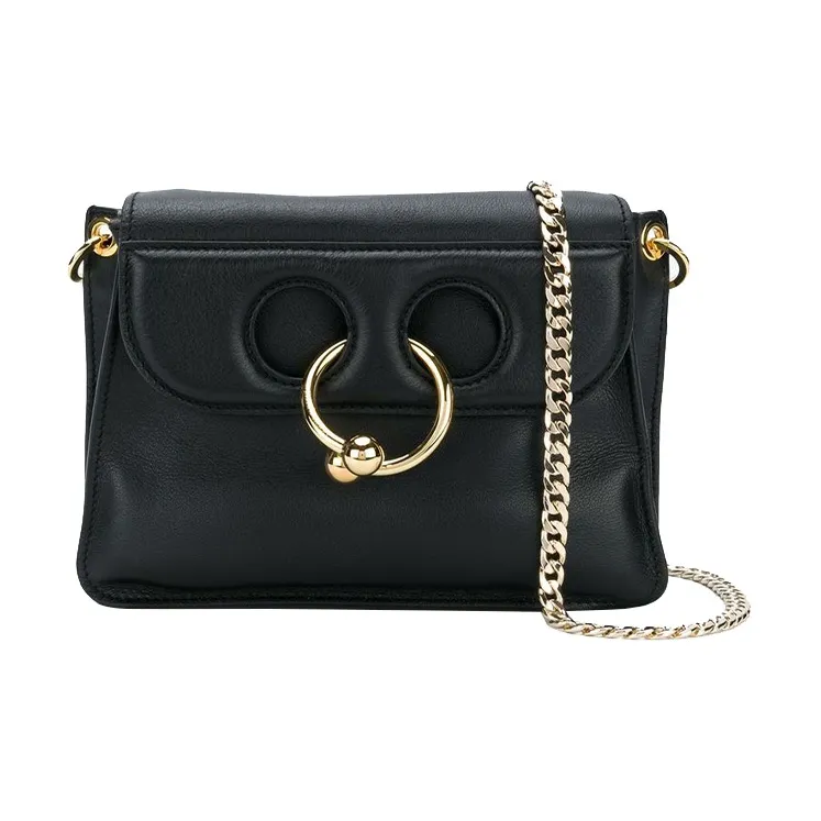 JW Anderson Cow Leather Shoulder Bag Women's Black