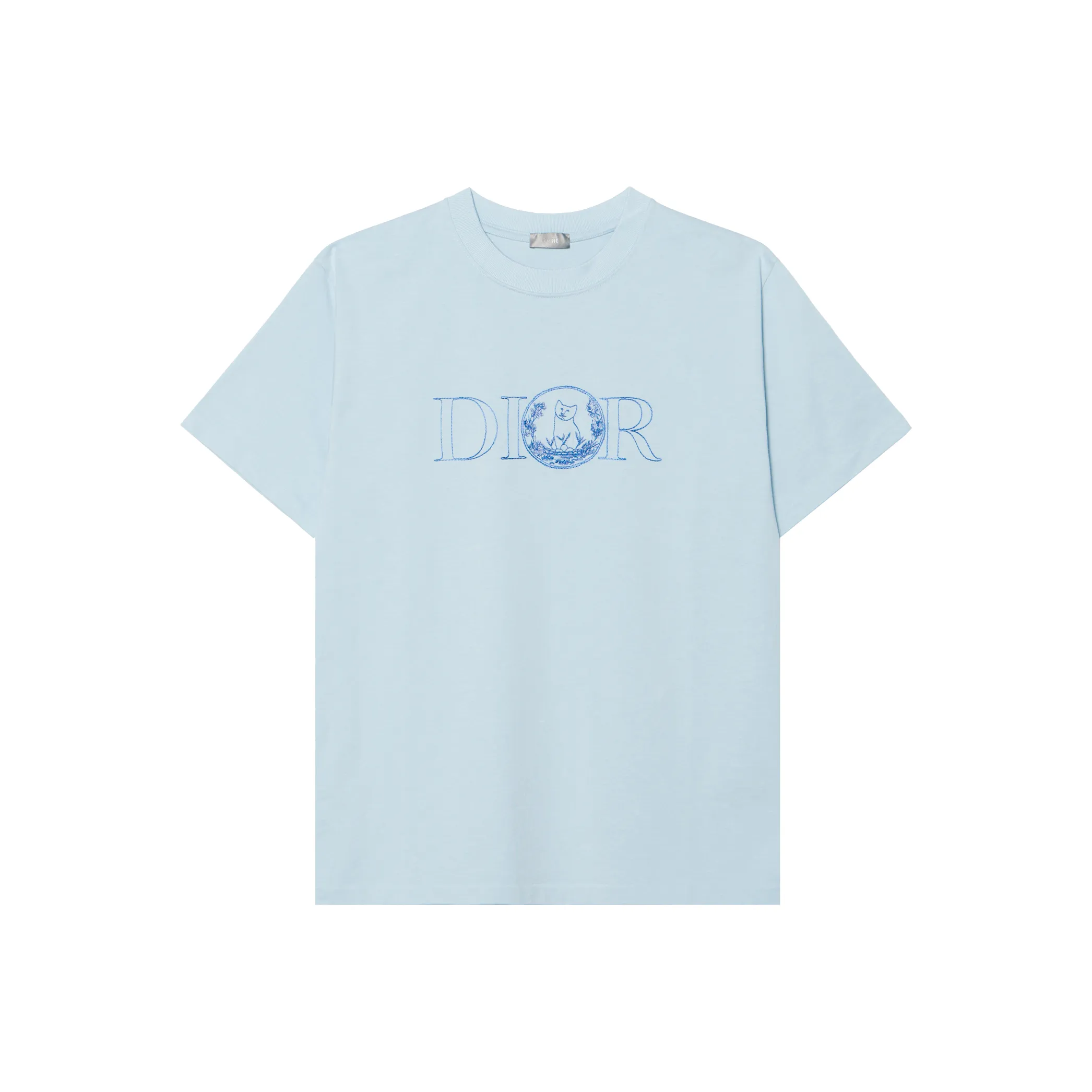 DIOR SS25 Summer Men's Clothing Collection T Shirt Men's Blue