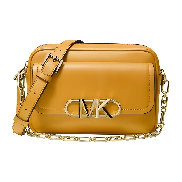 MICHAEL KORS PARKER Leather Handbag, Shoulder Bag, Crossbody Bag Women's Marigold Multicolor