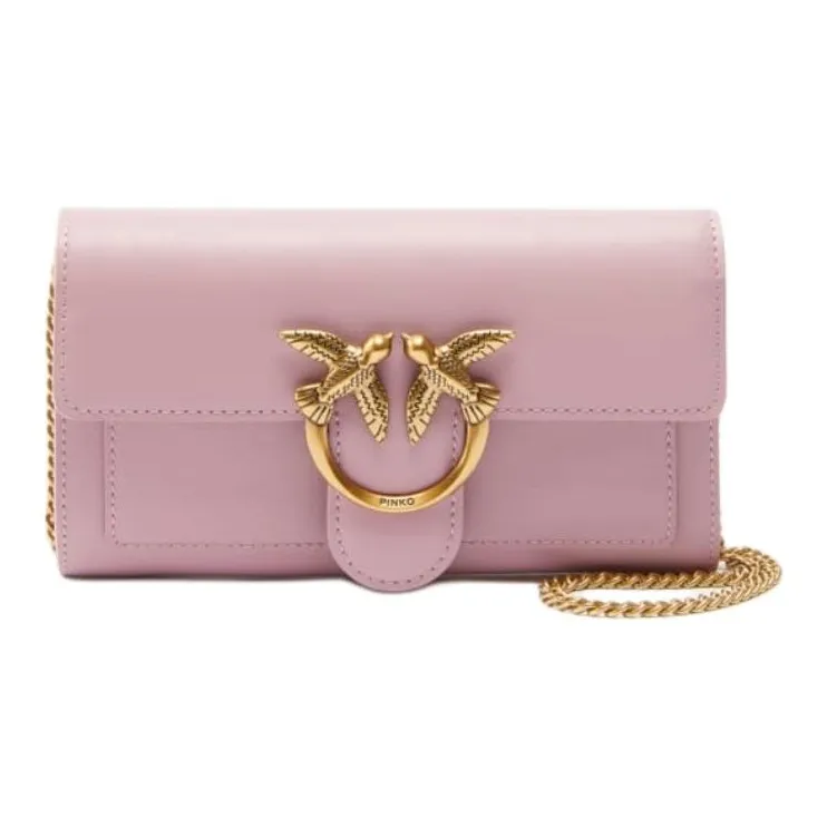 PINKO Love Bag Кошелек из коровьей кожи сумка через плечо сумка на плечо женская розовая