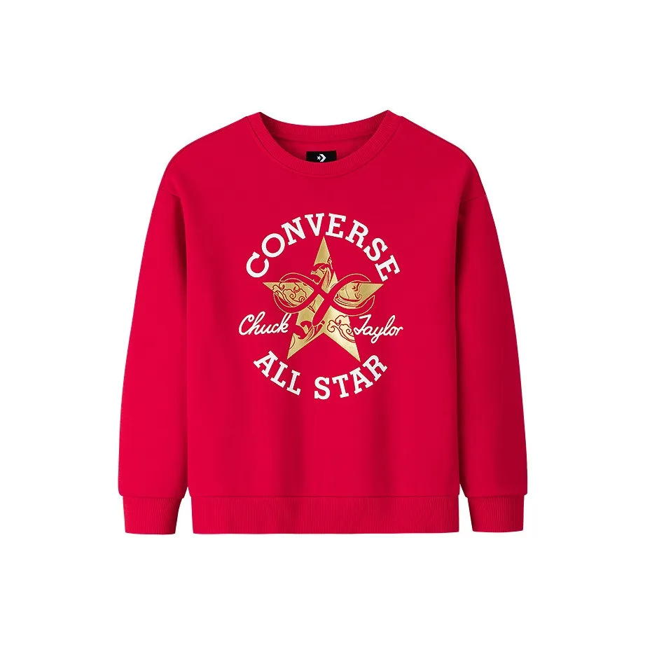 Конверс Свитшот CNY New Year Collection All Star Конверс Красный Детский