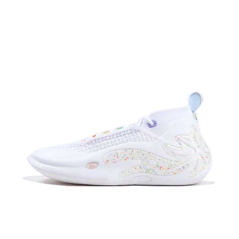 LINING Wow11 Баскетбольные кроссовки MID Топ Белый Мужской