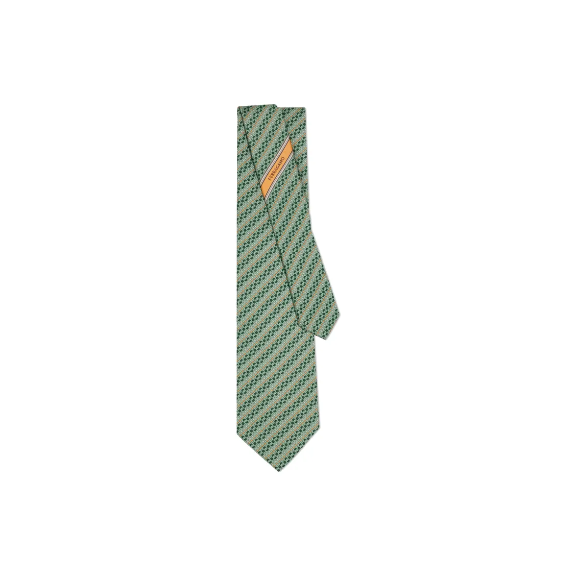 FERRAGAMO Silk Ties Men's Green