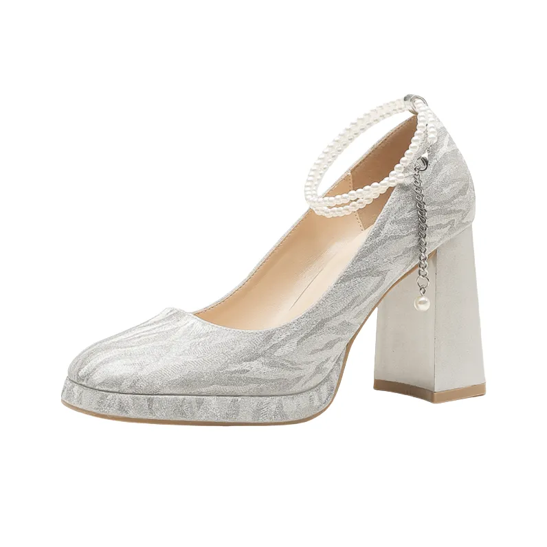 PARK DANCE Высокие каблуки с грубым покрытием Женские