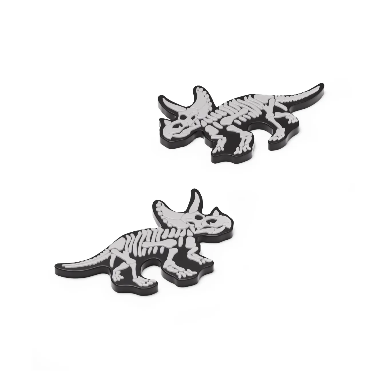 HelloSlippers Динозавр Окаменелость T Rex Окаменелость PVC Ночной свет Украшения для обуви Унисекс