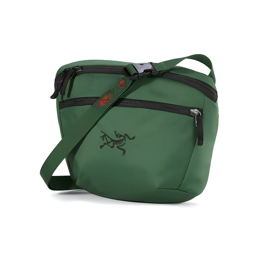 Arcteryx Mantis Переработанный полиэстер Сумка через плечо Бананка Стандартная Унисекс Лесной зеленый