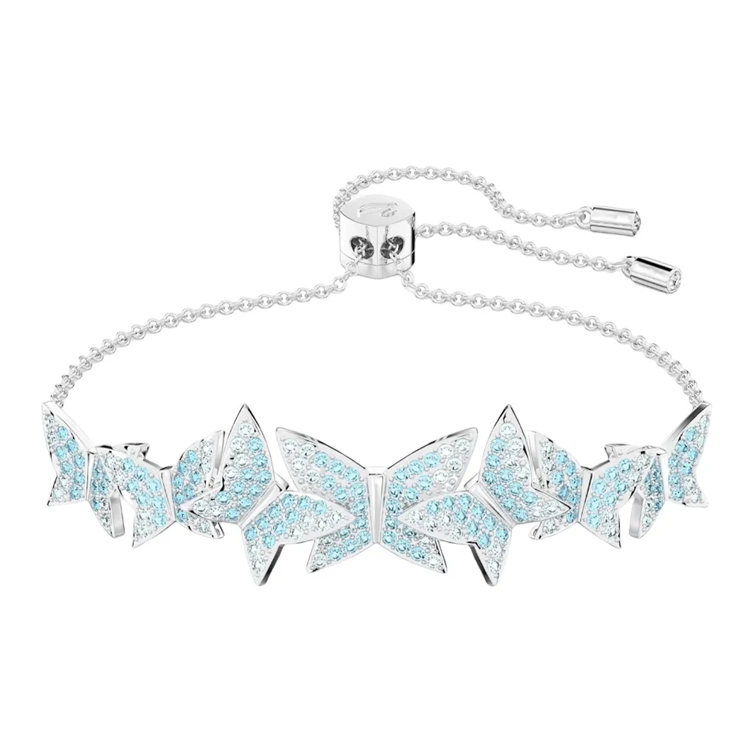 Swarovski Lilia Rhodium Plated Bracelets Women's Blue