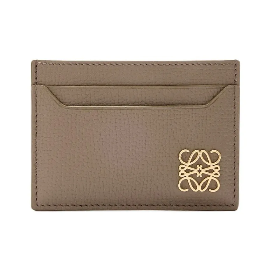 LOEWE Anagram Коровья кожа Держатель для карт Женский Тауповый