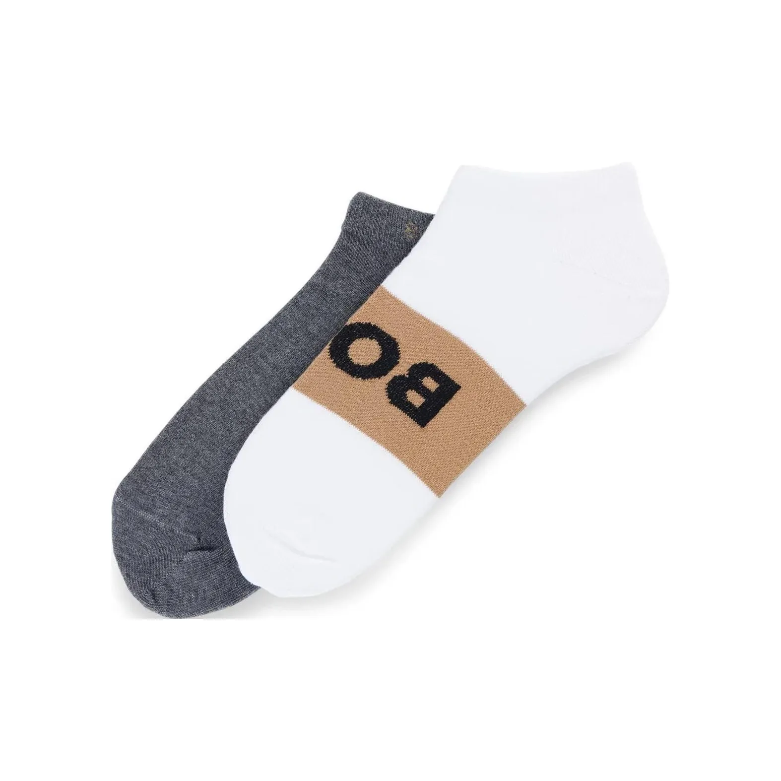 HUGO BOSS Two Pack Of Ankle Length Socks With Logo Details Ankle Socks Men's 2 Pack