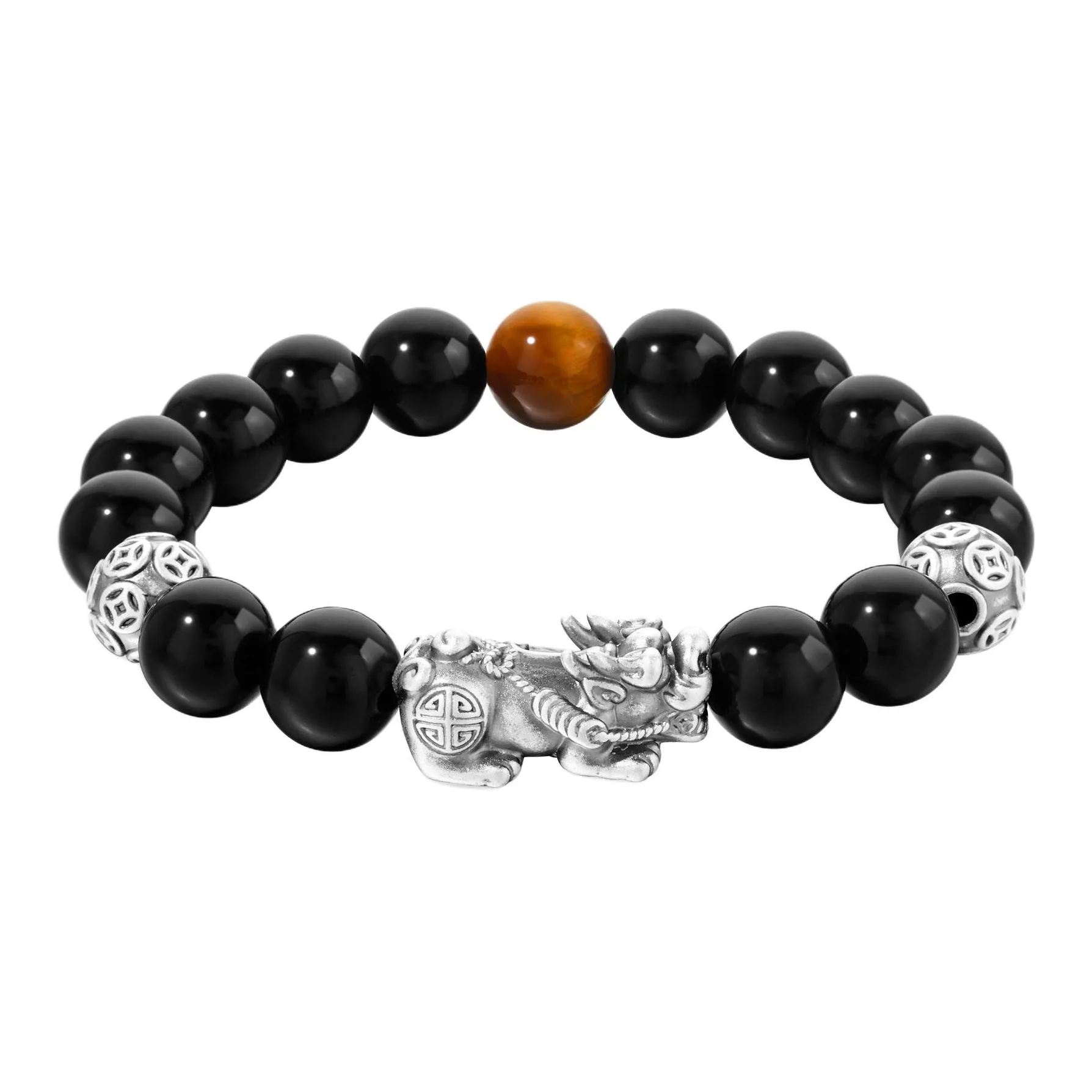 Lao Feng Xiang S999 Fine Серебряный Браслеты Мужской