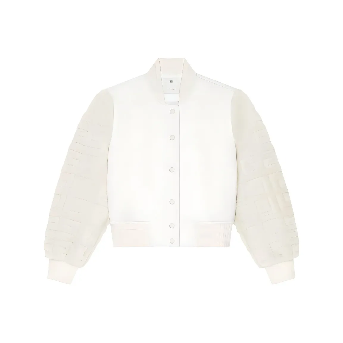 Givenchy Cropped Varsity Jacket 'White'