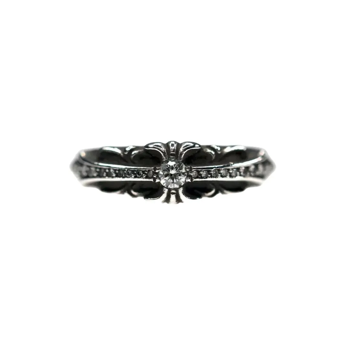 Chrome Hearts 925 Sterling Silver Rings Unisex Silver