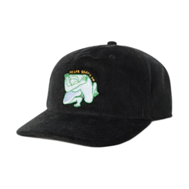 POLAR SKATE CO Вельветовые кепки унисекс черные