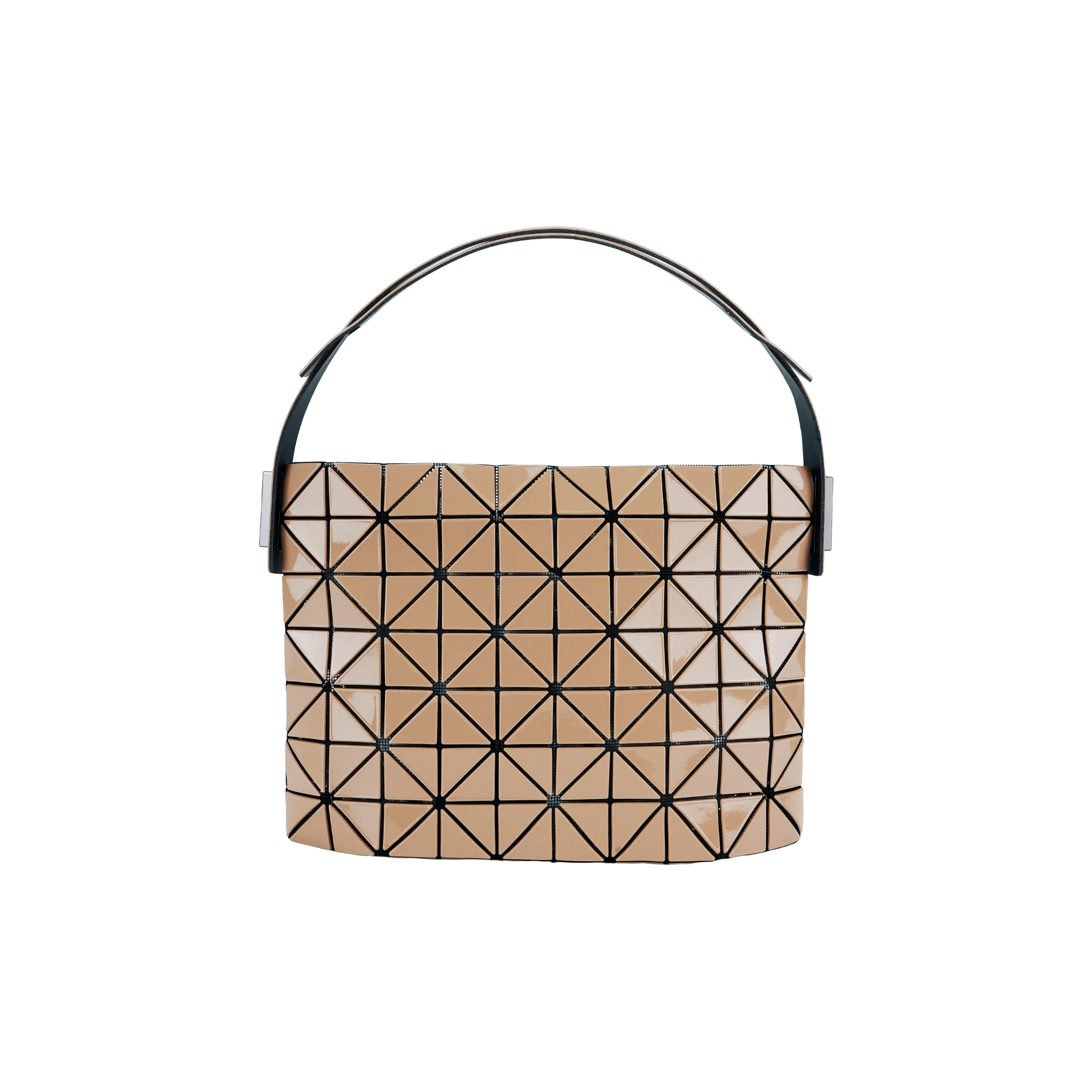 ISSEY MIYAKE Vinyl Chloride Resin Baguette Bag Handbag, Shoulder Bag Women's Light Umber