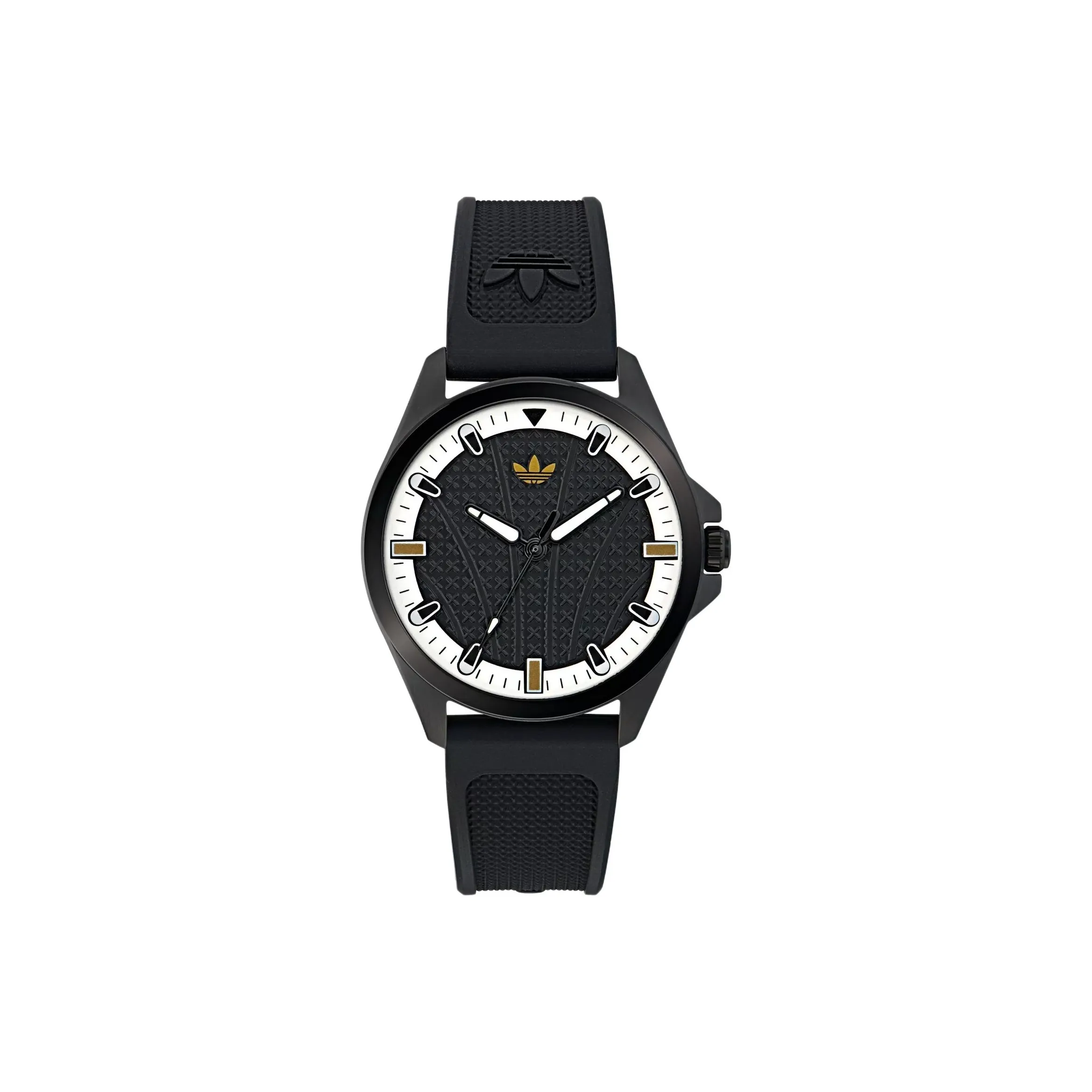 Adidas Originals Кварцевые часы силиконовый ремешок 40 мм черный циферблат унисекс