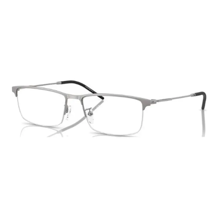 EMPORIO ARMANI Металл Прямоугольные Оправы для очков Мужские Серебряные