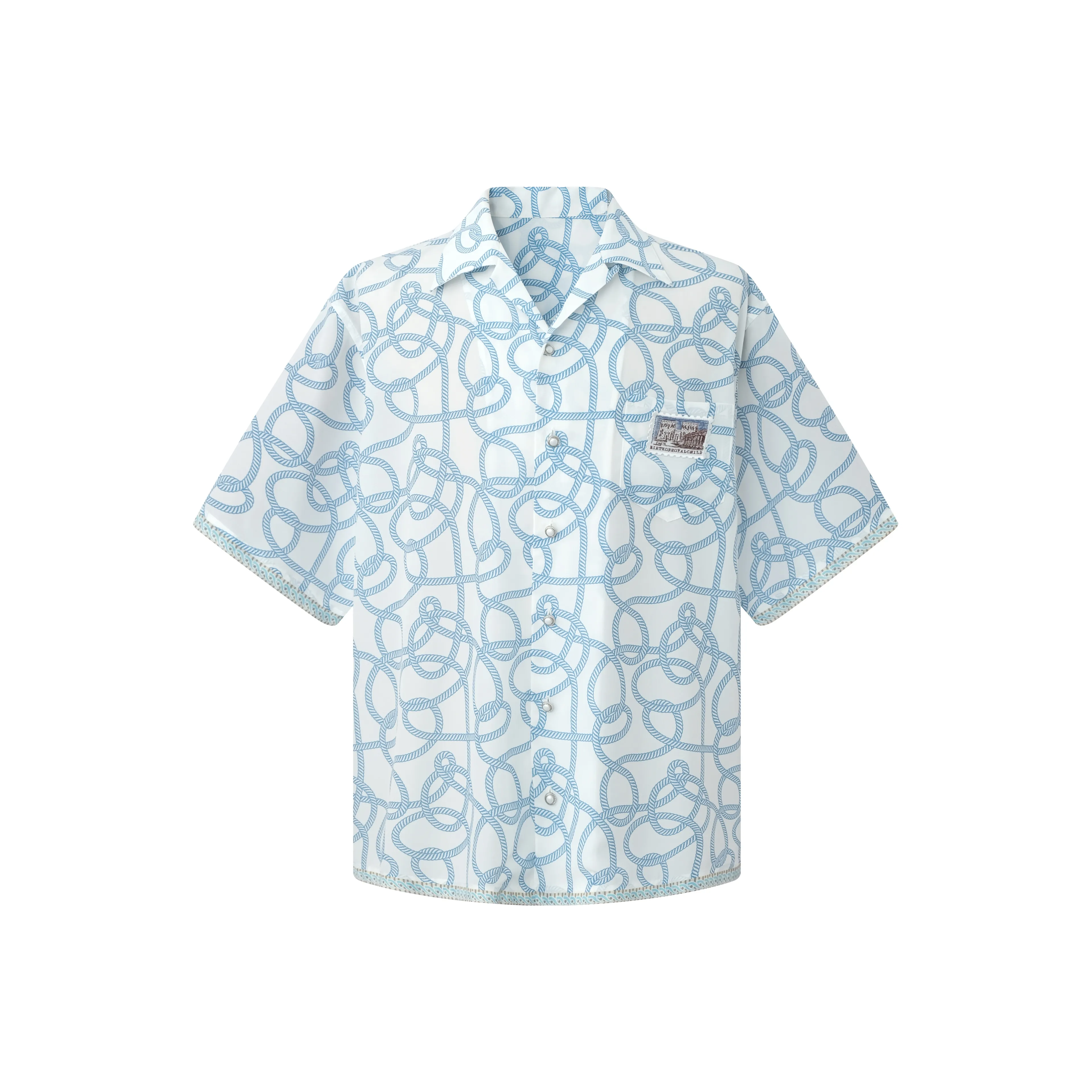 BIRTH OF ROYAL CHILD Рубашка Унисекс Light Синий