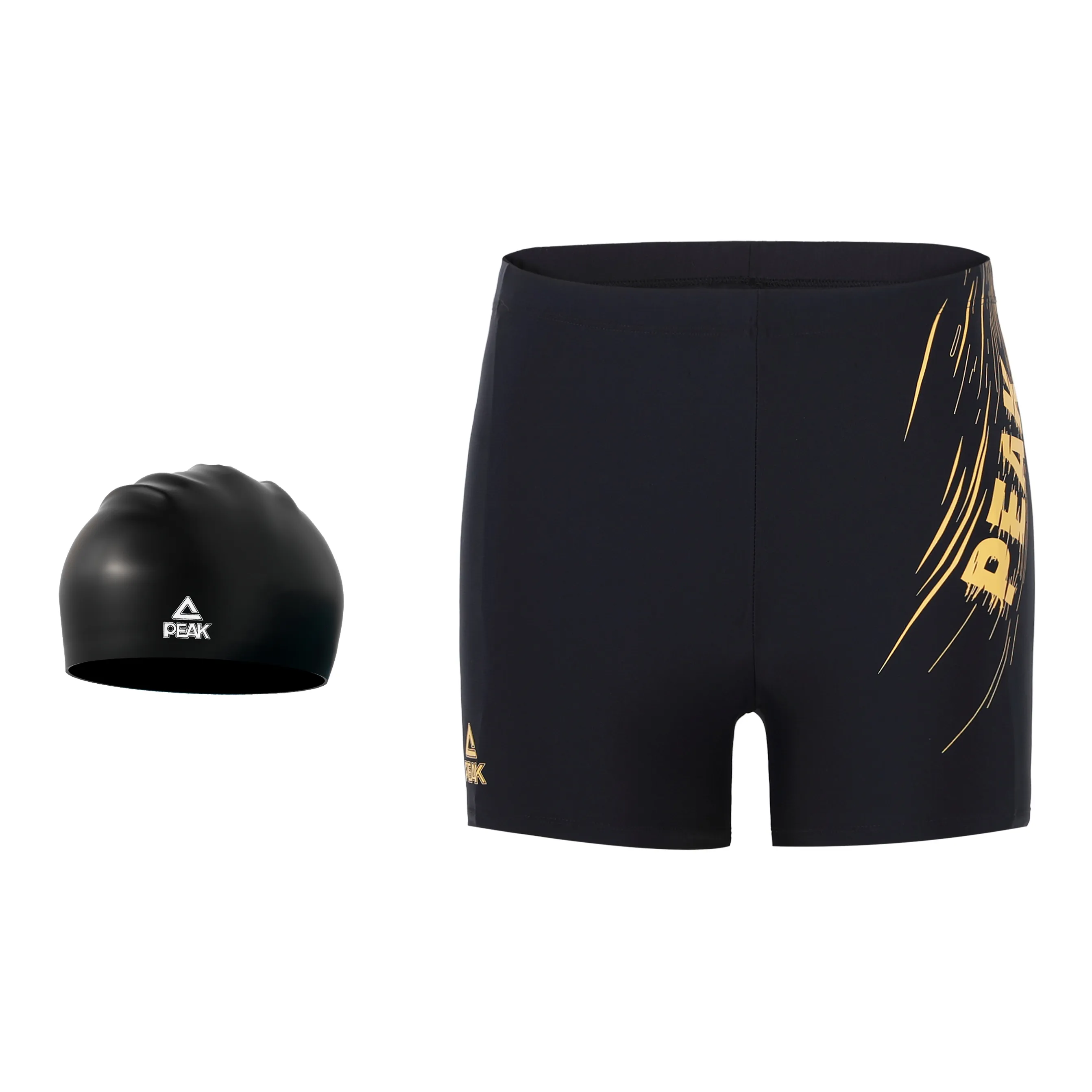 PEAK Swimming Sets Polyester Black Gold