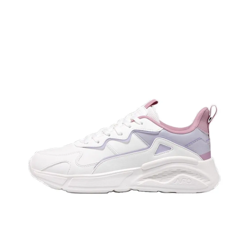 361° Cushioning Low-Top Casual Shoes Women's White Purple