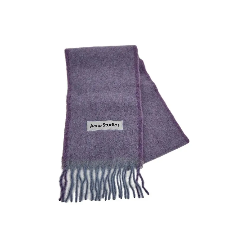 ACNE STUDIOS Вязаные шарфы Унисекс Фиолетовый