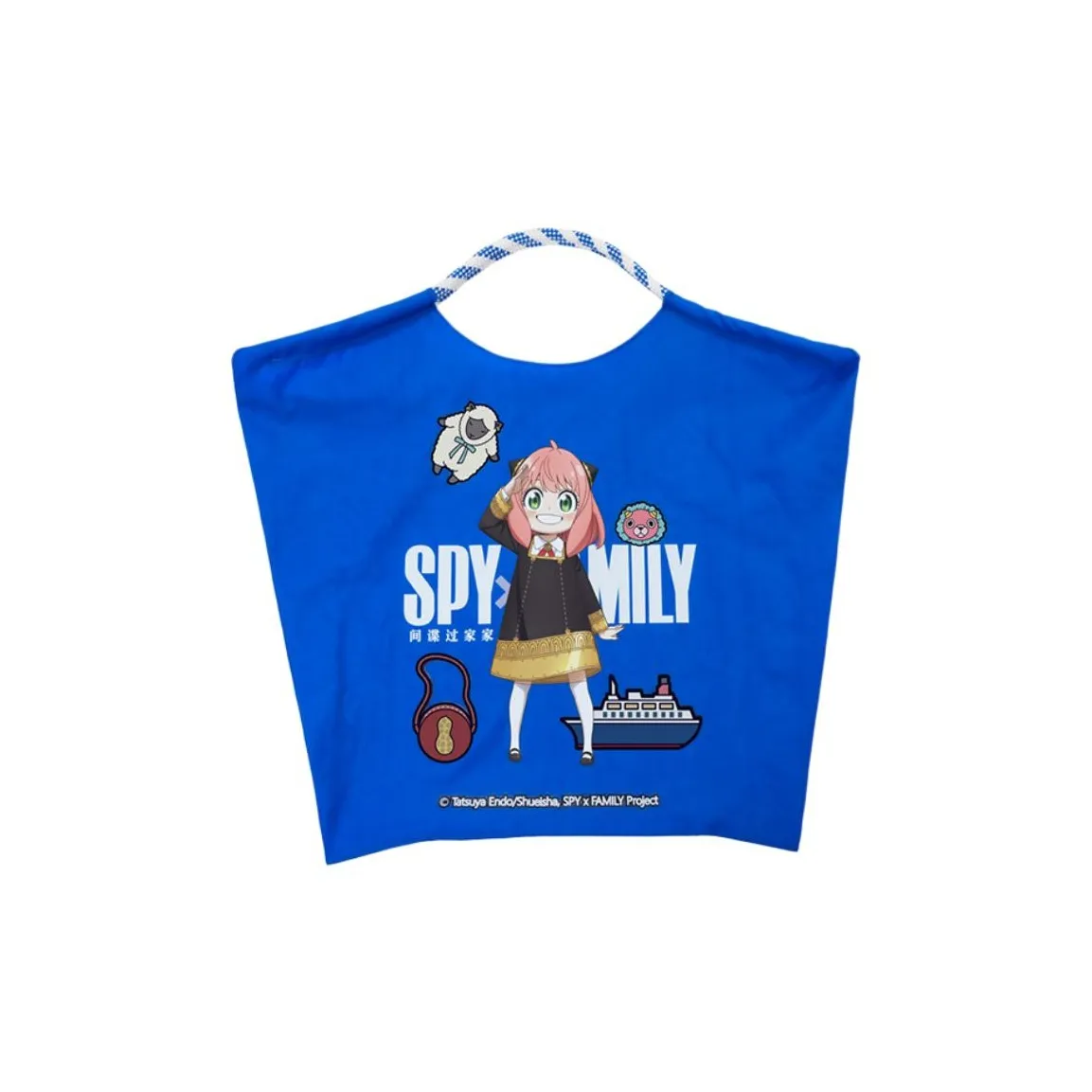 WOOLOO STAR Нейлон Anya Forger Сумка-тоут Стандартная Унисекс Синий