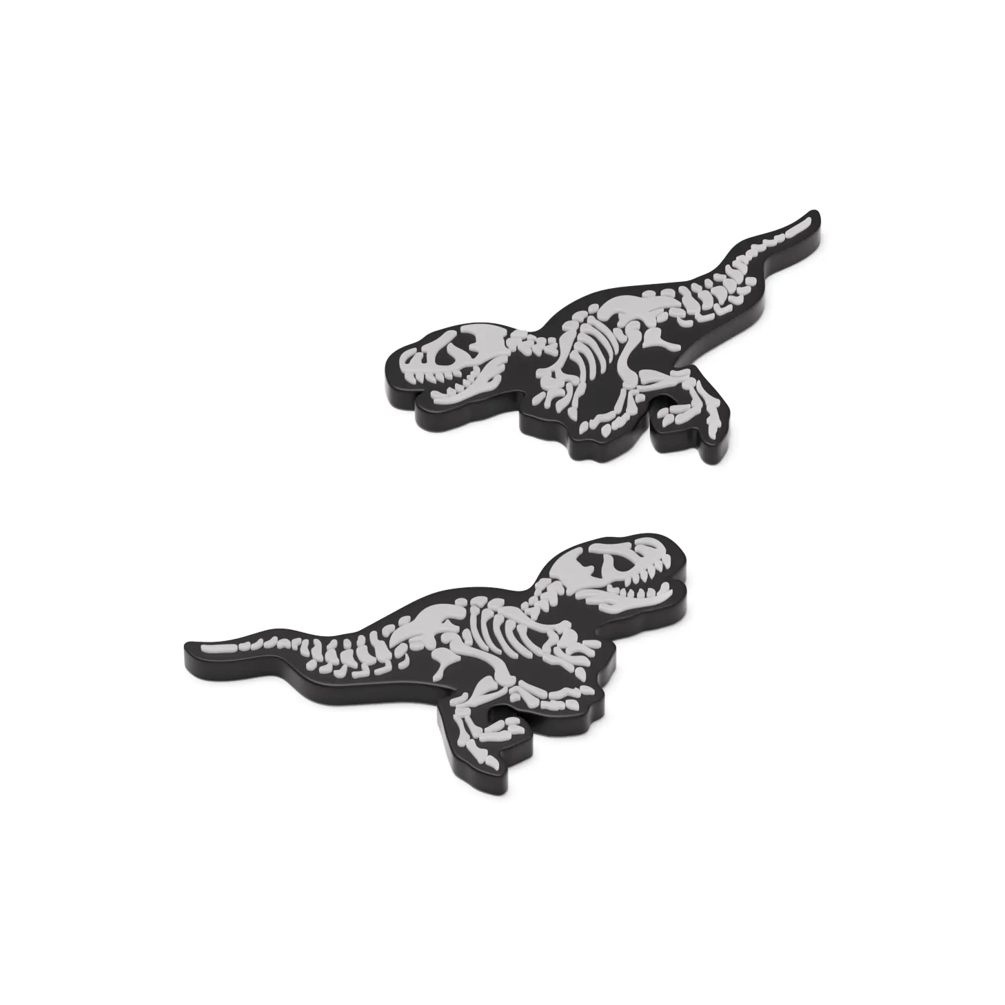 HelloSlippers Динозавр Окаменелость T Rex Окаменелость PVC Ночной свет Украшения для обуви Унисекс