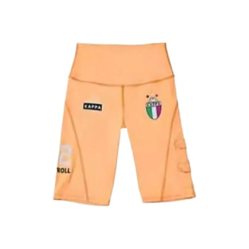 KAPPA FW AW22 Спортивные шорты Женские Неоново-оранжевый Желтый