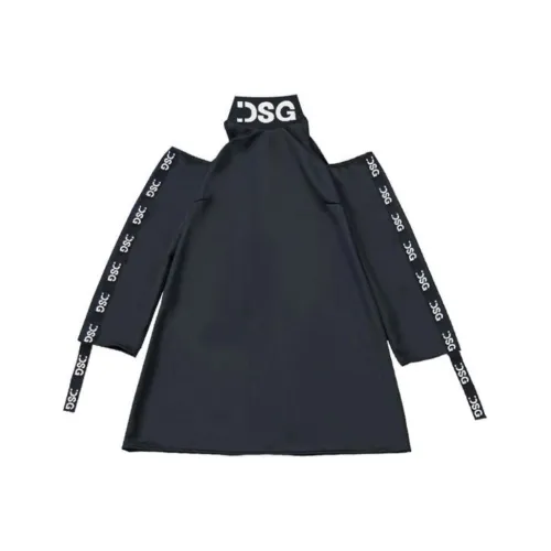 DSG DISGUSTO Black Женские Длинные Рукава Платья