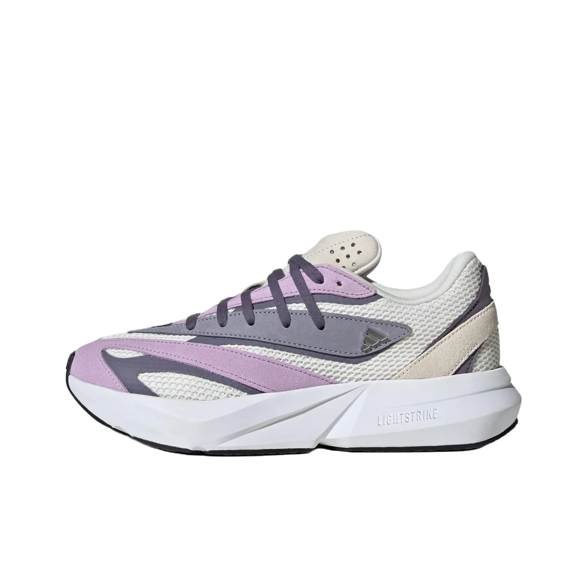 Adidas LIGHTBLAZE Устойчивый к истиранию Низкий Топ Повседневные Беговые кроссовки Женские Бежево-фиолетовые