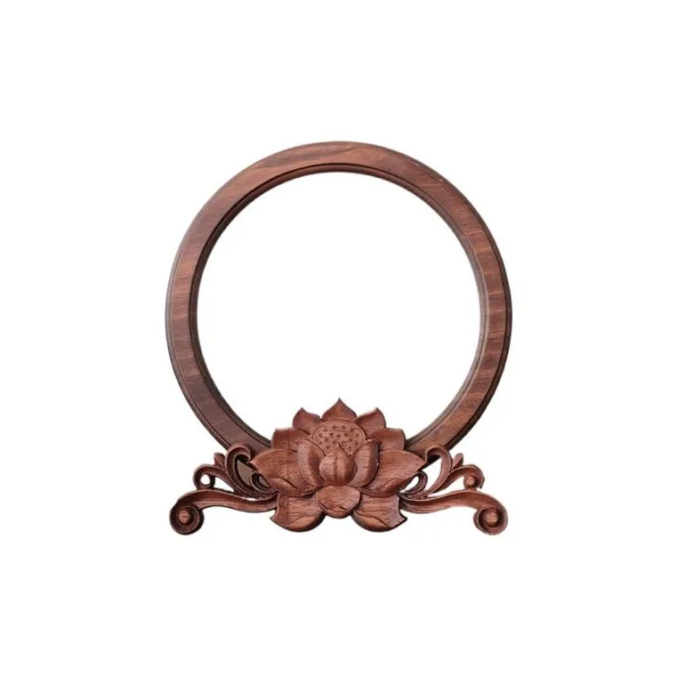 XIBI Винтаж Деревянный Круглый Стол Vanity с Китайским стилем Традиционный Китайский стиль Зеркало для Свадьбы Подарок