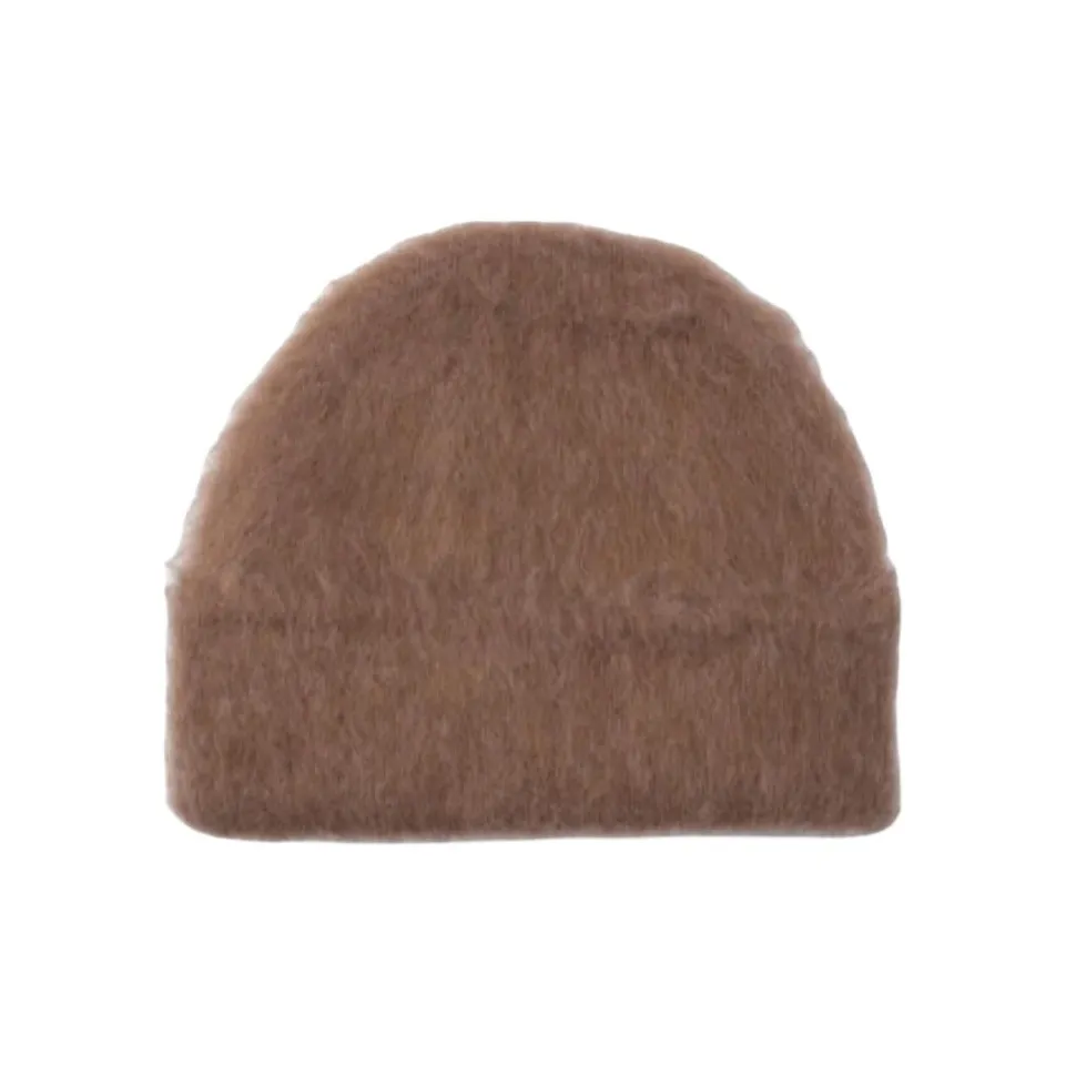By Far Alpaca Merino Wool Nylon Beanies Women's Brown