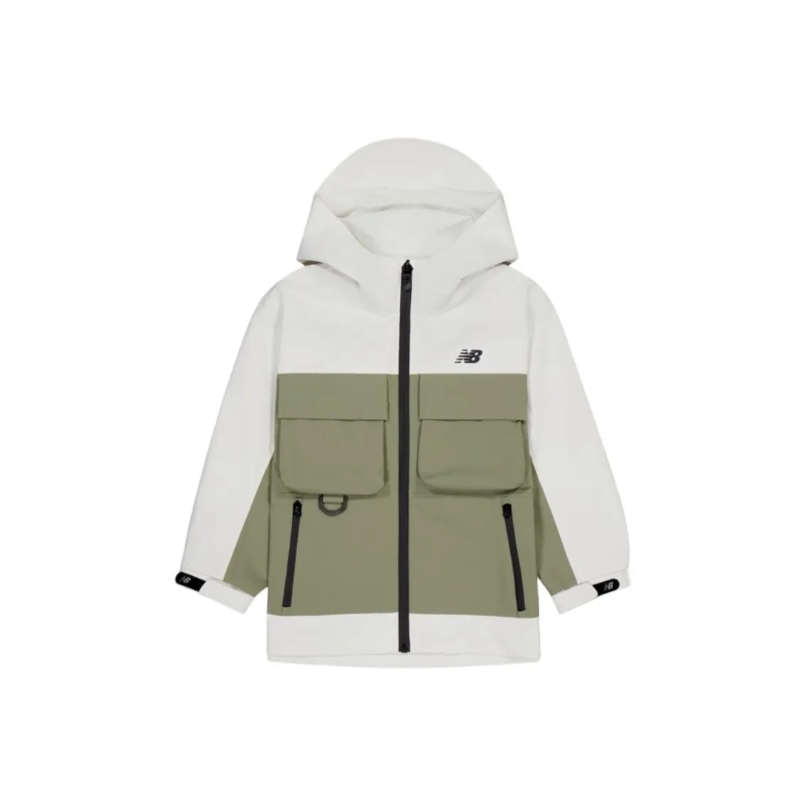 New Balance Куртки и Пальто Белый Зеленый Дети Возраст 3-7 Лет