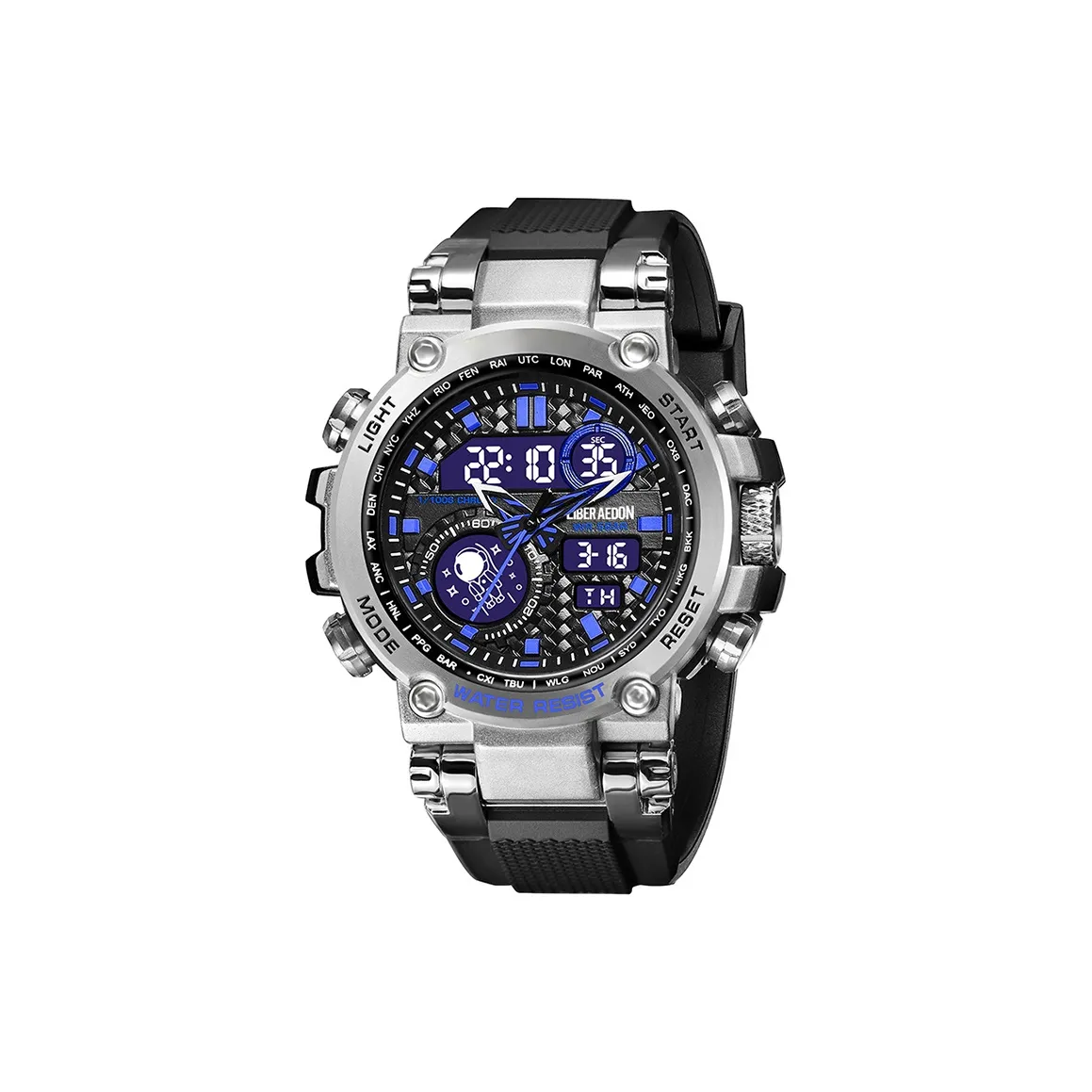 LIBER AEDON Наручные часы Кварц Электронный механизм Черный циферблат Мужские часы