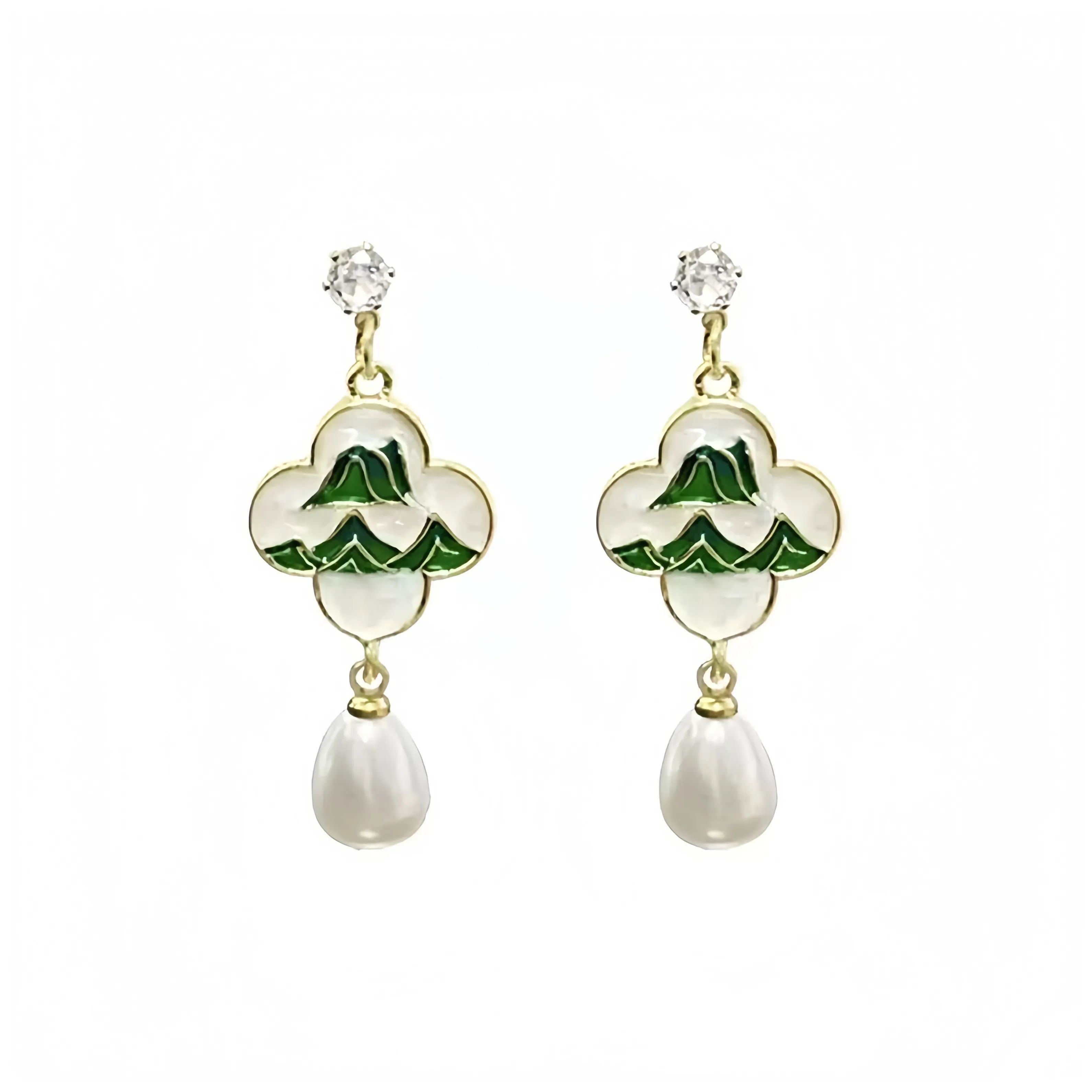 FEO Искусственная жемчужина Серьги Женские