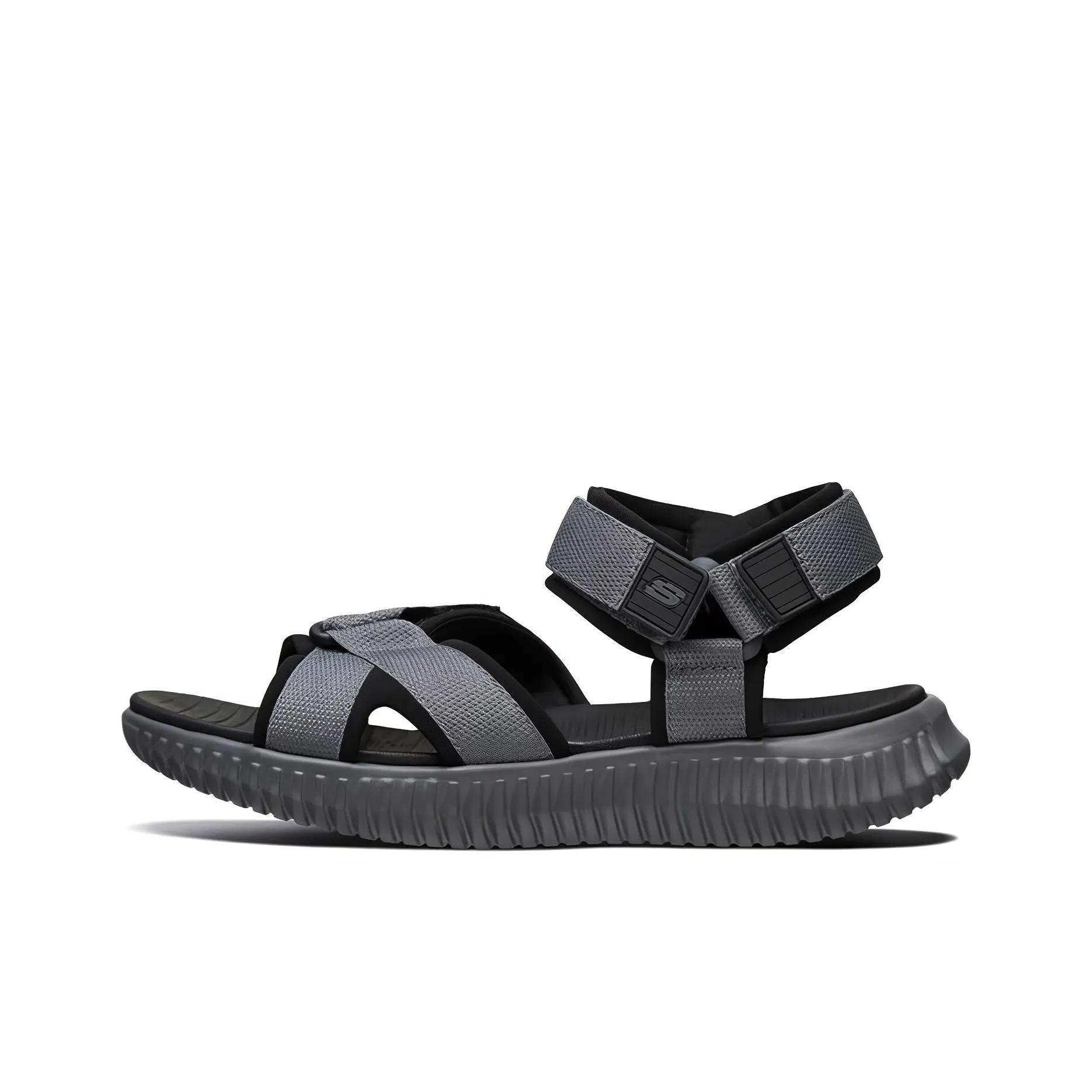 Skechers Elite Flex Sandal 'Grey Black'