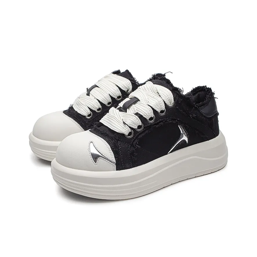 KUNGFUDEER Противоскользящие и износостойкие кроссовки для скейтбординга с низким верхом увеличивающие высоту унисекс