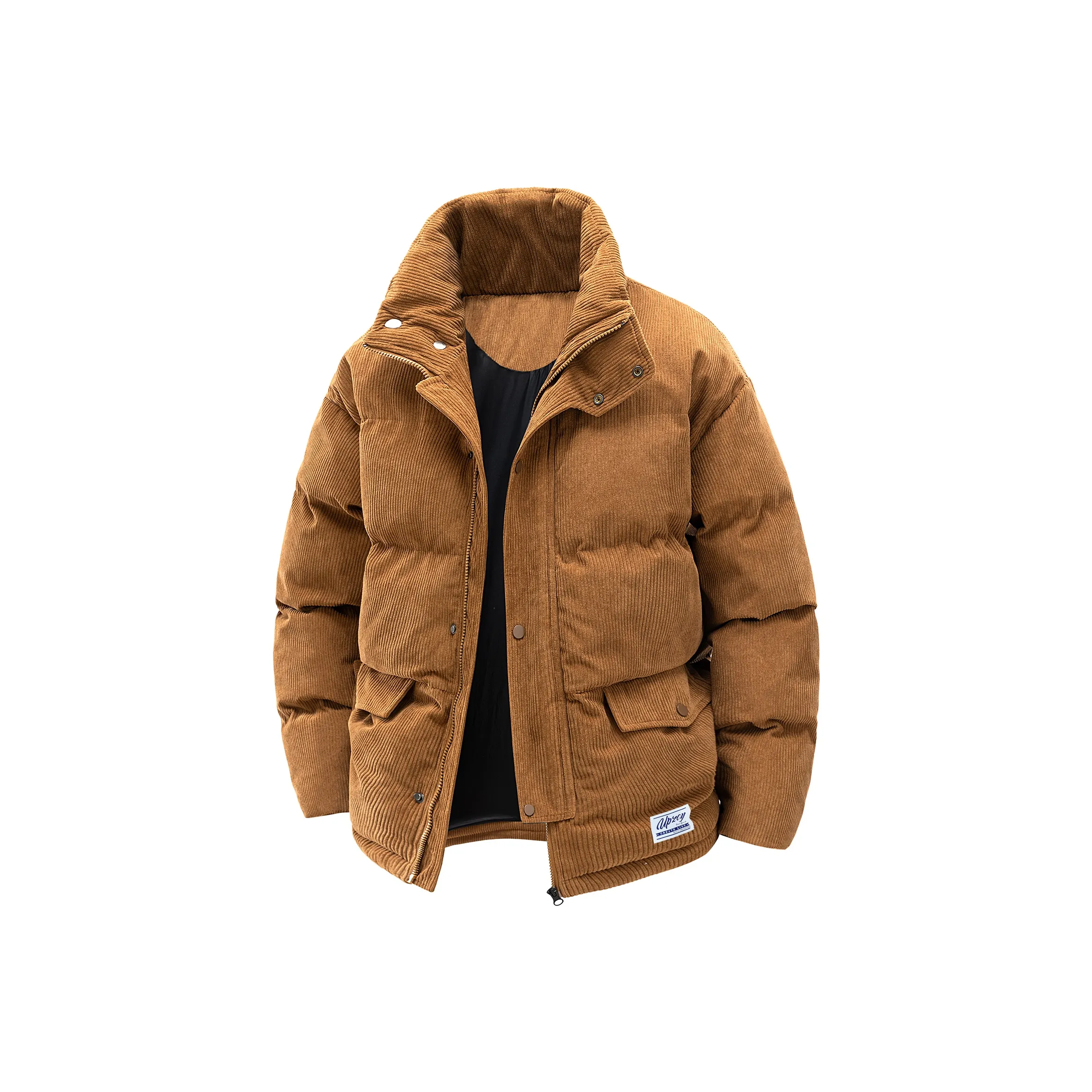 UPZCY Хлопковый пуховик унисекс черного цвета