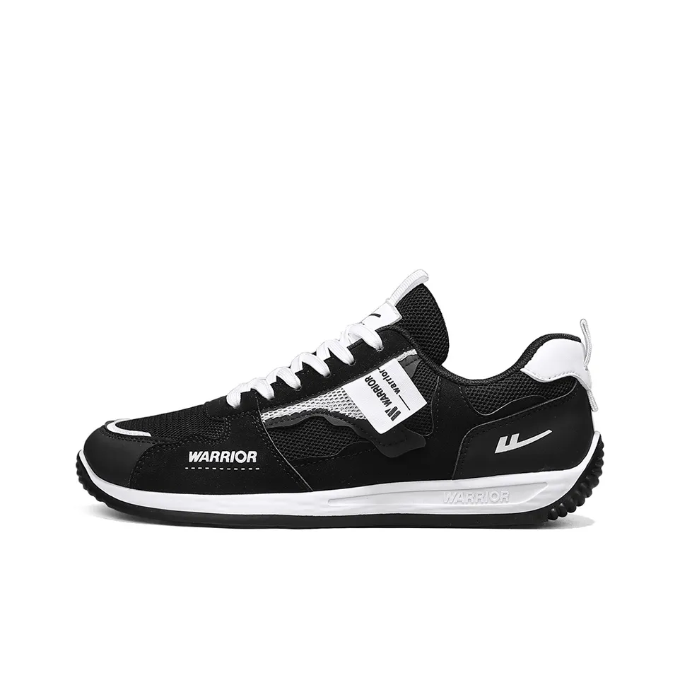 Warrior Wear resistant, Lightweight, Breathable, And Non slip. Low Top Casual Shoes Men's Black White