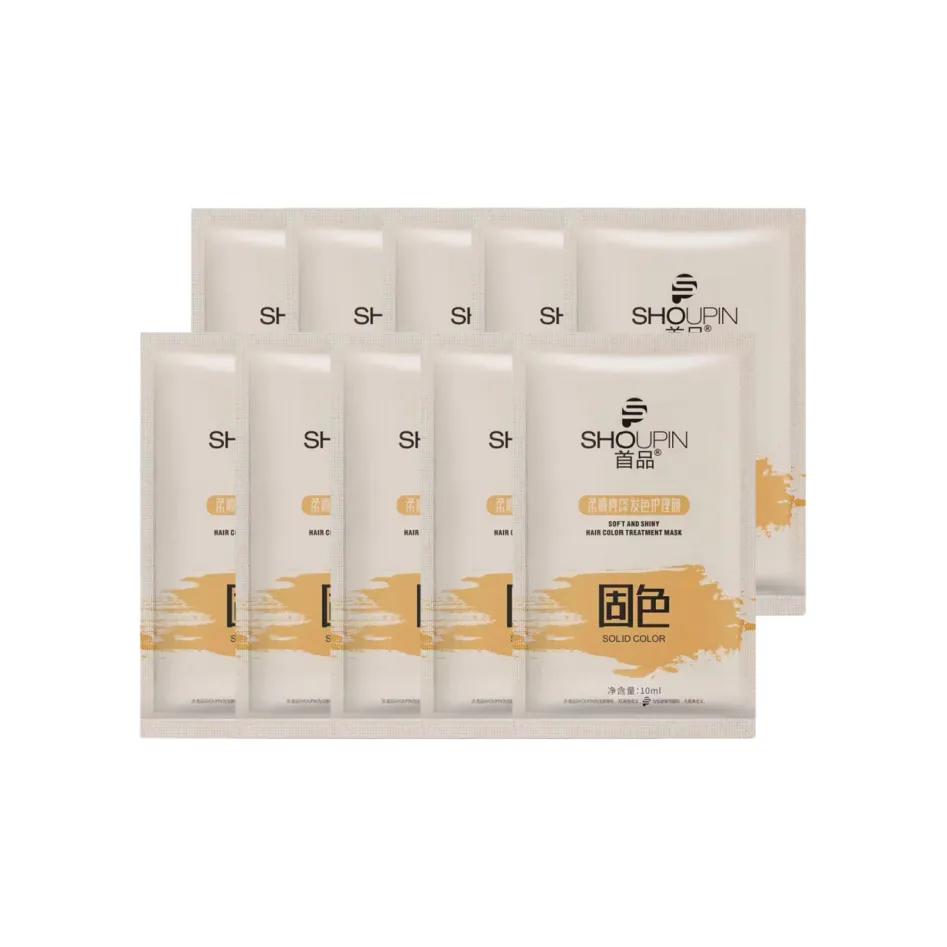 SHOUPIN Блестящий Цвет Замковая Маска для Ухода за Волосами Контроль пушистости Восстанавливающая Уходовая Линия для Ущербных Волос