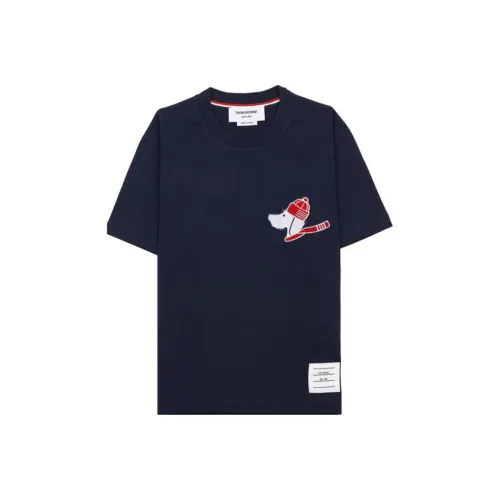 THOM BROWNE Темно-синие Женские Рубашки T