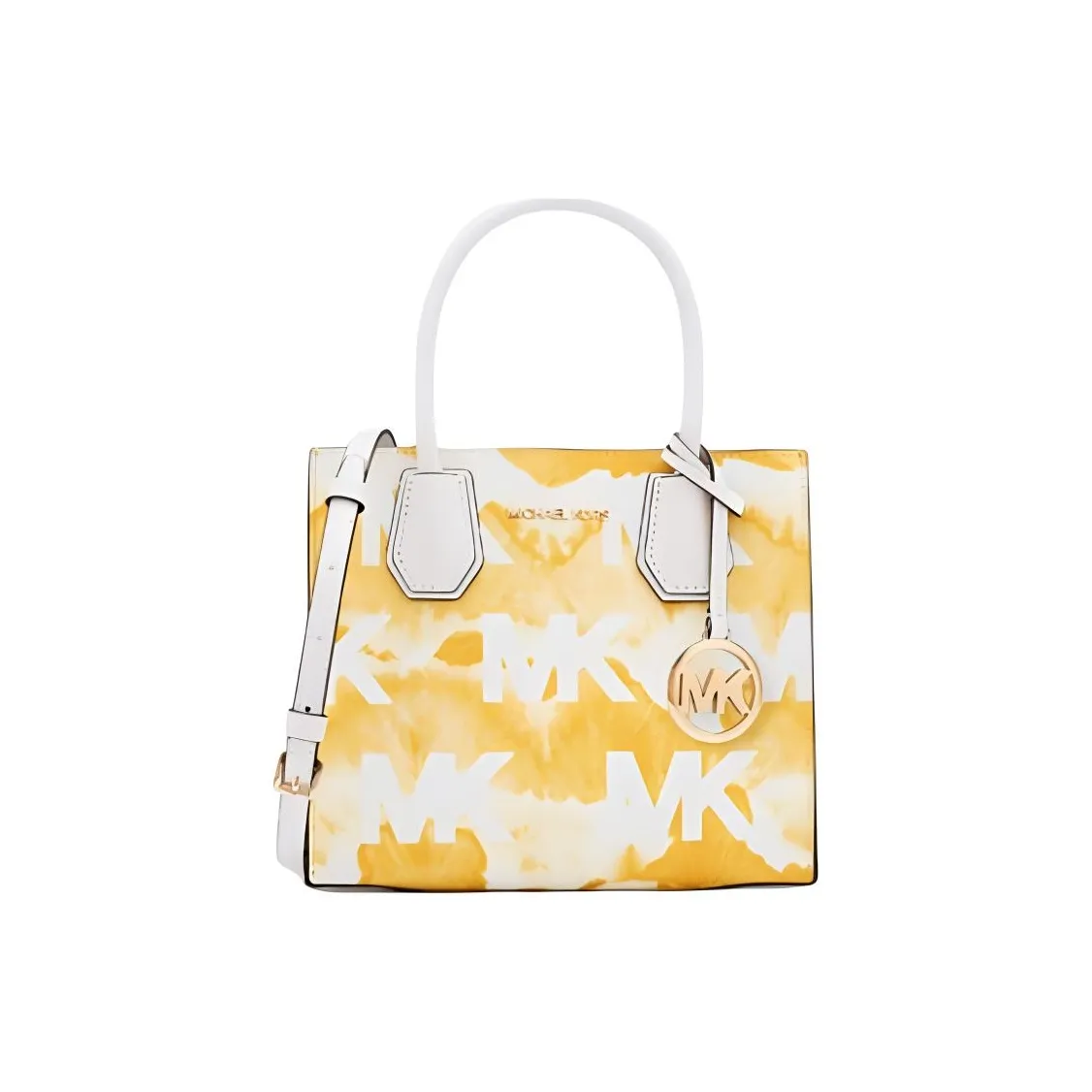 MICHAEL KORS Mercer Leather Tote Bag, Shopping Bag, Shoulder Bag, Handbag Trumpets Women's