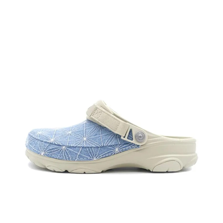 Levi's x Crocs All Terrain Clog Амортизация Низкий Топ Повседневная Обувь Унисекс Джинсовый Синий