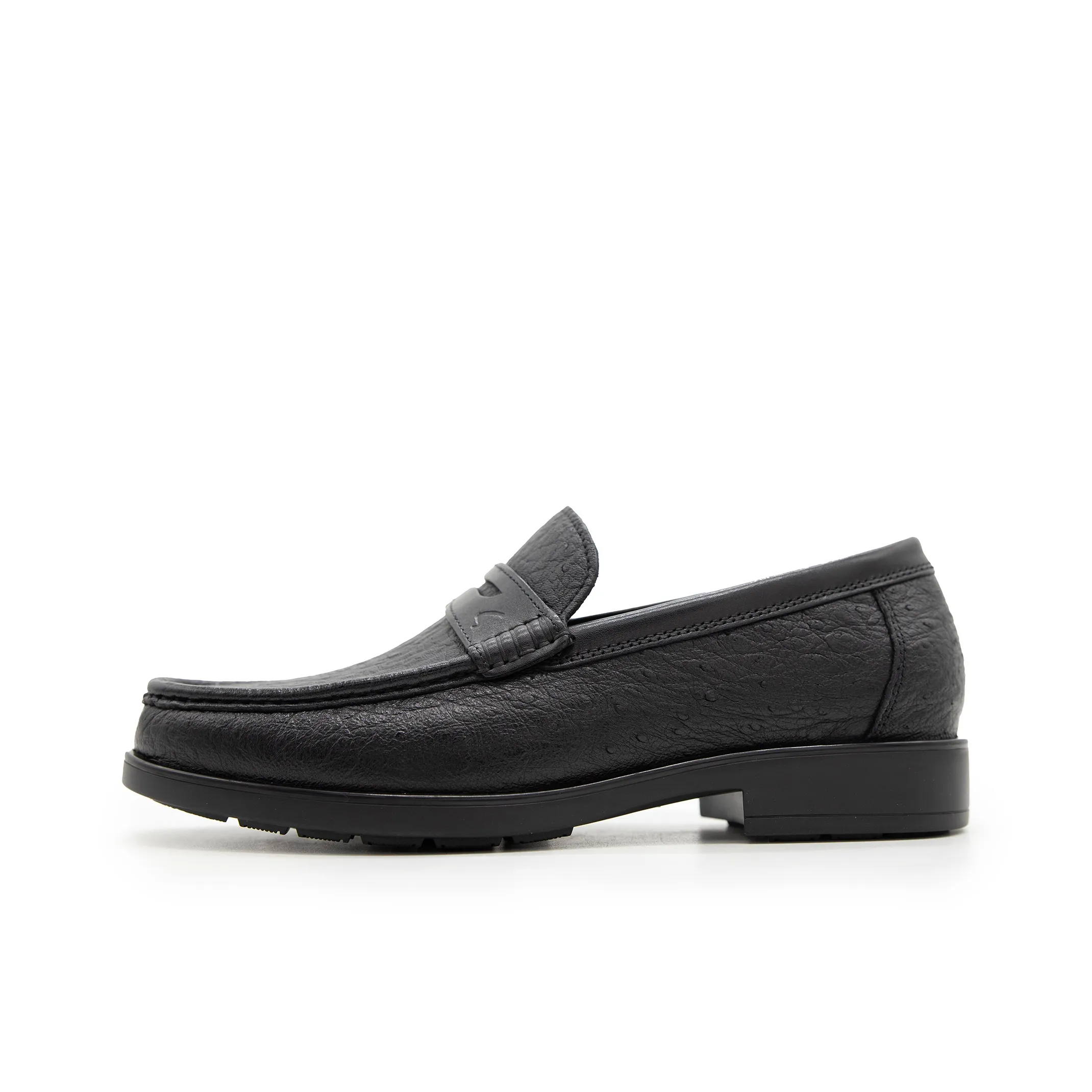 Satchi Business Formal Leather Shoes Small Size Slip on Men's Black