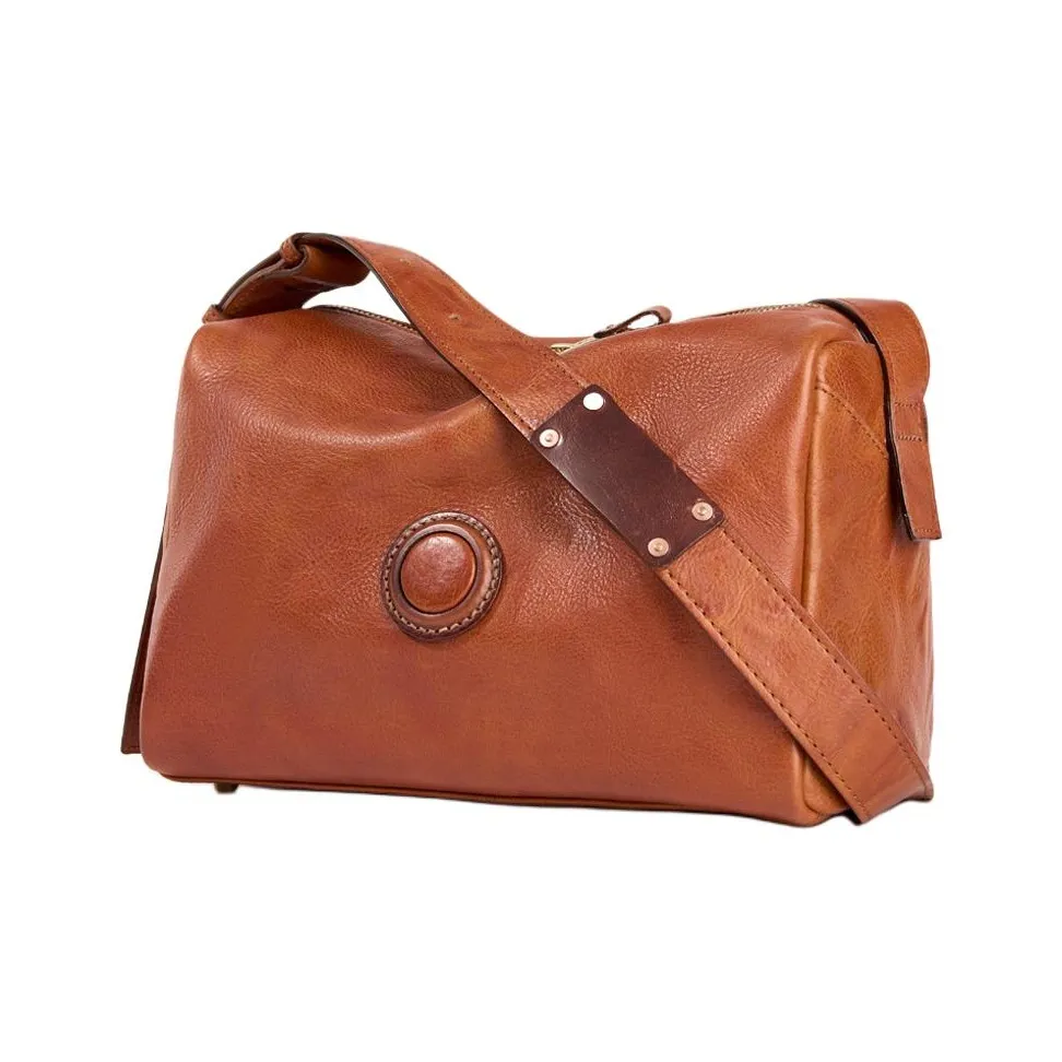 KAISER Сумка через плечо из коровьей кожи женская закатно-желтый черный